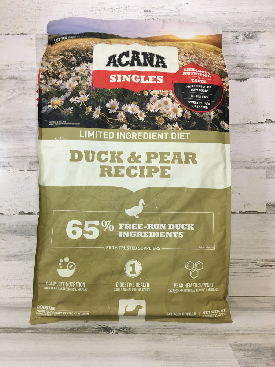 Acana duck best sale and pear 25lb