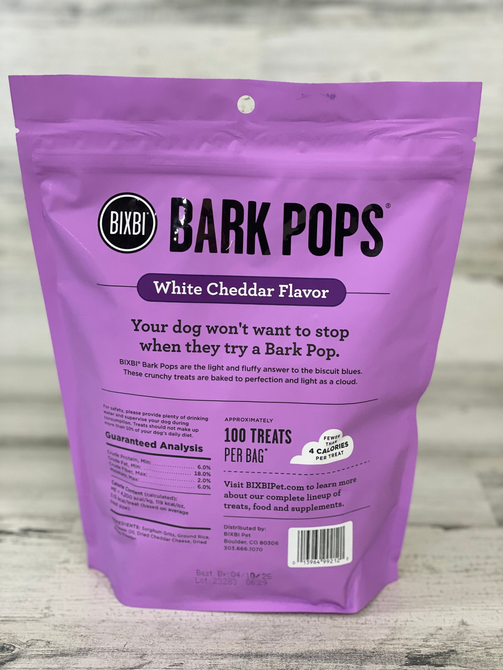 Bixbi Bark Pops White Cheddar Green Tails Market